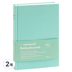 Momodi Moment Record Made彩色筆記本, 2個, 達文西薄荷