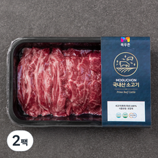 목우촌 국내산 소고기 갈비살 구이용 (냉장), 300g, 2팩