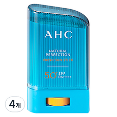 A.H.C 내추럴 퍼펙션 프레쉬 선스틱 SPF50+ PA++++, 22g, 4개