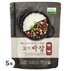 칠갑농산 고기짜장, 5개, 180g