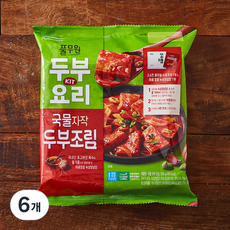 풀무원 국물 두부 조림, 380g, 6개