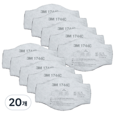 3M 防塵口罩過濾器 1744C, 混色, 20個