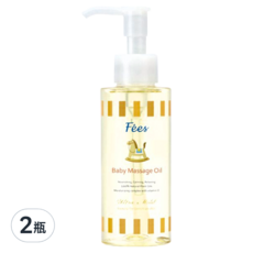 Fees 嬰兒滋潤安撫按摩油 2瓶入組，天然植物油配方，溫和保濕，寶寶按摩護膚首選, 2瓶