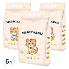 메디펫 매직 응고형 고양이 두부모래 가는입자, 10L, 6개, 무향 10L, 6개, 무향