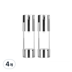 NO캡 실버 진공에센스 용기 30ml, 4개