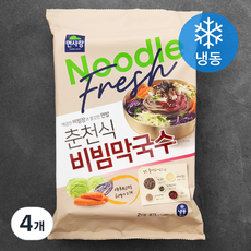 면사랑 춘천식 비빔 막국수 2인분 (냉동), 873g, 4개