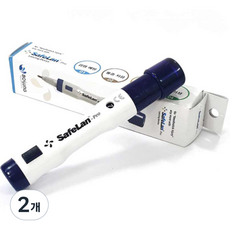 세이프란프로 볼펜형 수동 채혈기, 1개입, 2개