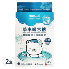 HiBIS 木槿花 艾草草本暖宮貼, 10小時持續溫暖, 3片/組, 2盒