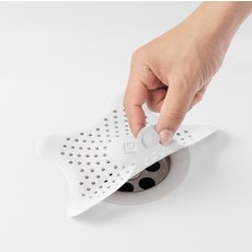 움브라 STARFISH 욕실 배수구 헤어캐처, 화이트