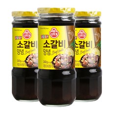 오뚜기 버섯과야채 소갈비양념, 240g, 3개