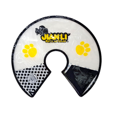 JIANLI PET'S ARTICLES 建立寵物精品 依莉莎白手術護頸, 多種尺寸可選 防舔咬頭套, 2號, 黑色, 1個