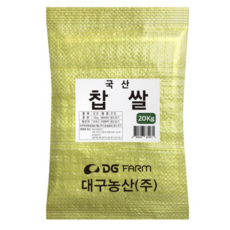 대구농산 2020년 찹쌀, 20kg, 1개