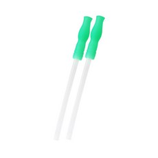 아가프라 실리콘 매직 빨대 리필, 그린, 1세트