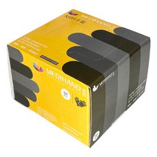 MEDIHAND 美恆 NBR黑色手套 薄款，50入，耐油，服貼, M, 黑色, 1盒