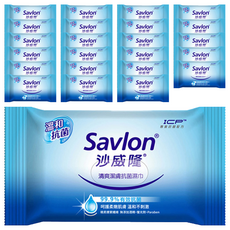 Savlon 沙威隆 清爽潔膚抗菌濕巾, 不含酒精、paraben、螢光劑，質純溫和不傷手, 24包