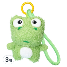 뽀로로 소프트 뽀글이 크롱 인형 키링, 초록, 3개, 18cm