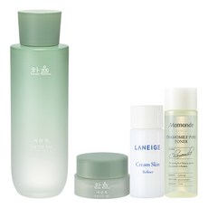 한율 어린쑥 수분 진정 토너 150ml + 아모레퍼시픽 기초케어 3종, 1세트