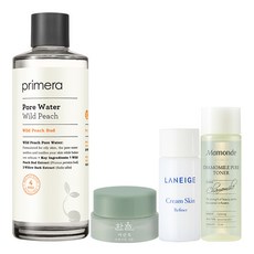 프리메라 와일드 피치 포어 워터 180ml + 아모레퍼시픽 기초케어 3종, 1세트