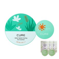 김정문알로에 큐어 선쿠션 SPF50+ PA++++ 25g + 미니 8g + 2X크림 3.5g x 2p + 3X크림 2g x 3p, 1세트