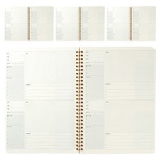 OXFORD 牛奶PP裁切彈簧左翻B5 80張, 單色, 4個