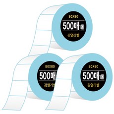 다다 감열라벨 500매, 3롤