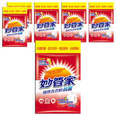 妙管家 強效洗衣粉 抗菌 10kg, 6包