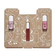 nailmatic KIDS 水漾亮彩指甲油 城堡公主組，指甲油唇彩組，兒童專用指甲油, 1組
