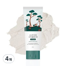 라운드랩 포 맨 소나무 진정 시카 클레이 팩 100ml, 4개, 1개입