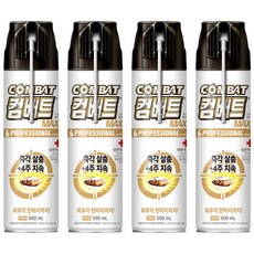 컴배트 프로페셔널 맥스 바퀴용 에어졸, 500ml, 4개