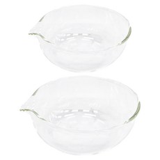 SHIMOYAMA 耐熱玻璃碗250ml + 380ml 2件套, 透明色, 耐熱玻璃碗2個, 1組