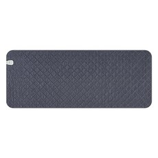 GOMPYO 電磁波安全EMF碳墊電動墊簡約黑灰色, 迷你單人（67.5 x 180 厘米）
