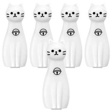 iiGEN 1000 냥냥이 언박싱 커터, 화이트, 5개