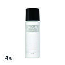 KONAD 凝膠專用卸甲液 草莓, 含維生素E 保濕 卸甲, 100ml, 4瓶