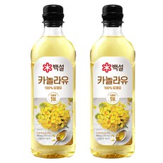 백설 카놀라유, 900ml, 2개