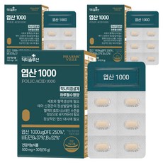 Doctor Solution 葉酸1000 15g, 3個, 30顆
