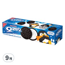오레오 초콜릿 샌드위치 쿠키 화이트크림, 100g, 9개