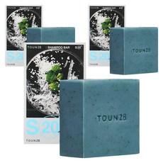 TOUN28 S20+去屑頭皮清涼薄荷洗髮皂, 3塊, 100g