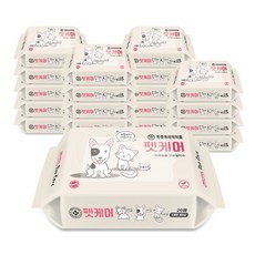 펫케어 휴대용 물티슈, 20개입, 20팩 20매, 20팩