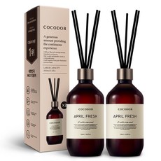 코코도르 프리미엄 디퓨저 선물세트, 에이프릴 프레쉬, 500ml, 2개