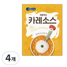 베베쿡 처음먹는 카레소스, 200g, 4개, 카레