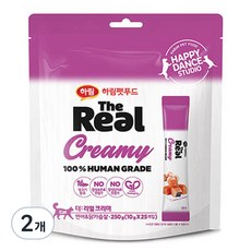 하림더리얼 고양이 크리미 연어 앤 닭가슴살 파우치 10g x 25p, 연어 + 닭고기 혼합맛, 250g, 2개