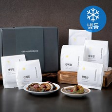 게방식당 선물세트 전복장 240g x 3입 + 새우장 335g x 3입 (냉동), 2445g, 1세트