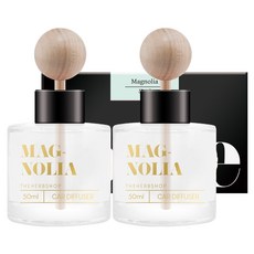 라홈 차량용 디퓨저 50ml, 목련, 2개