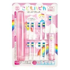 HAPICA 小朋友用電動牙刷 (本體+8隻替換刷頭) 粉紅色, 1組, DBK-5PCS