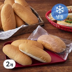 삼립 전통 핫도그번 (냉동), 50g, 20개입, 2개 1kg, 2개