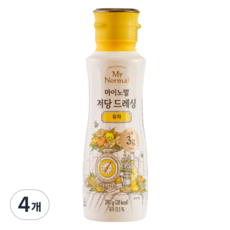 마이노멀 저당 저칼로리 드레싱 유자, 280g, 4개