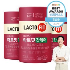 락토핏 간케어 유산균 60p, 120g, 3개