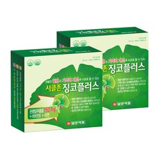 일양약품 서클존 징코플러스, 120정, 2개