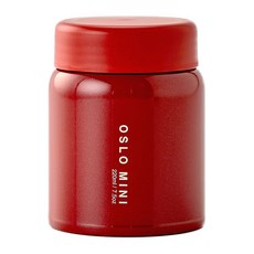 OSLO 迷你食物保溫罐, 紅色, 220ml, 1個