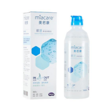 miacare 美若康 多效隱形眼鏡保養液 360ml, 高效清潔, 雙重保濕, 佩戴舒適, 1瓶